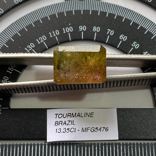TOURMALINE NATURAL GEMSTONE  - MINAS GERAIS, BRAZIL. 13.35Ct MFG5476