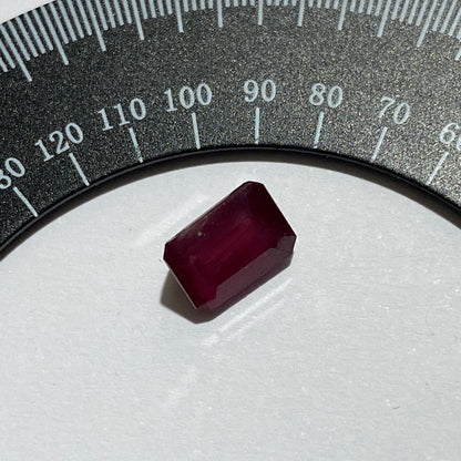 RUBY CORUNDUM GEMSTONE NATURAL MINED - MYSORE, INDIA  1.90Ct. MFG5036