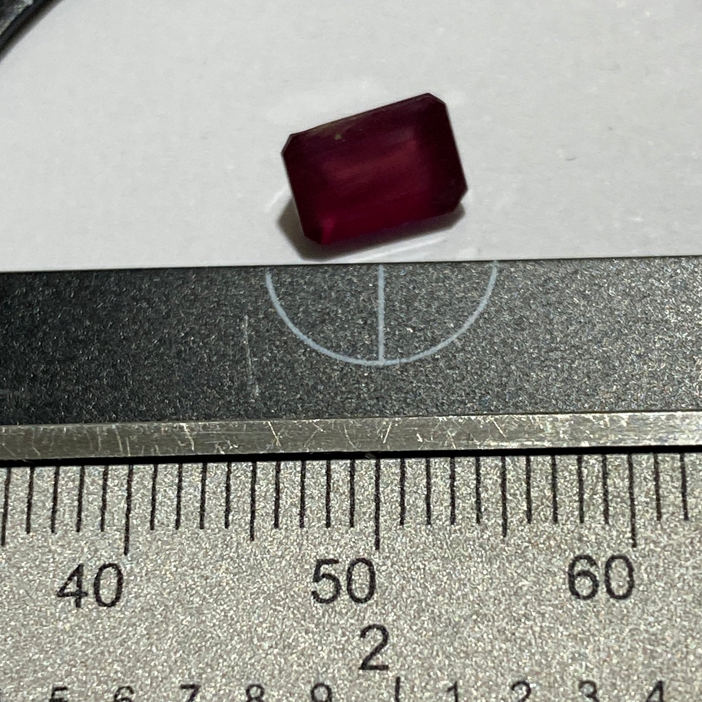 RUBY CORUNDUM GEMSTONE NATURAL MINED - MYSORE, INDIA  1.90Ct. MFG5036