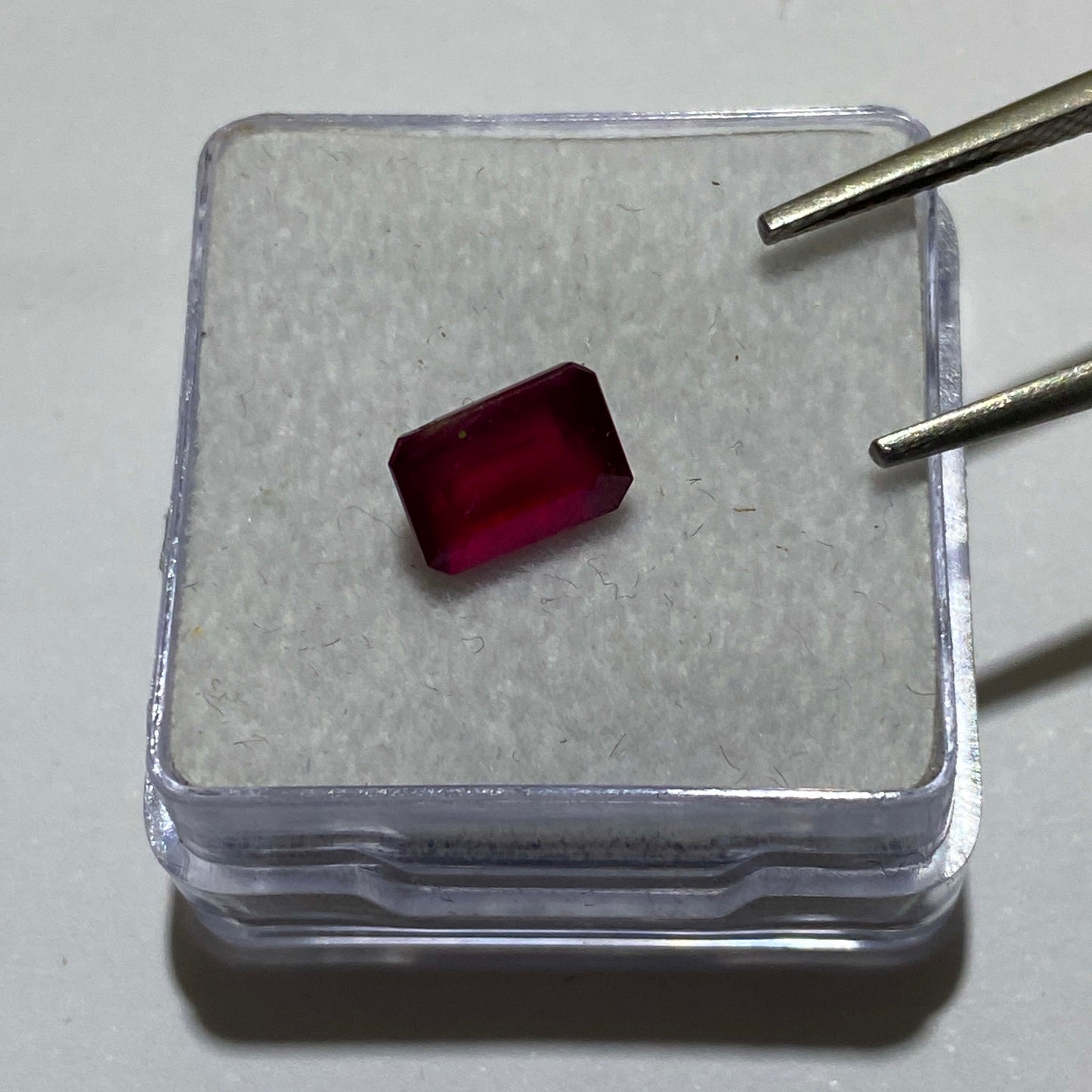 RUBY CORUNDUM GEMSTONE NATURAL MINED - MYSORE, INDIA  1.90Ct. MFG5036