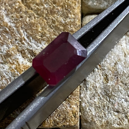 RUBY CORUNDUM GEMSTONE NATURAL MINED - MYSORE, INDIA  1.90Ct. MFG5036