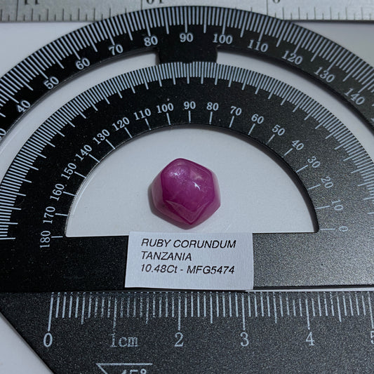 RUBY CORUNDUM NATURAL GEMSTONE - LOGIDO, TANZANIA. 10.48Ct MFG5474
