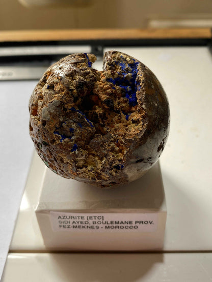 AZURITE [ETC] : SIDI AYED, BOULEMANE, FEZ-MEKNES, MOROCCO 141g. MF4972