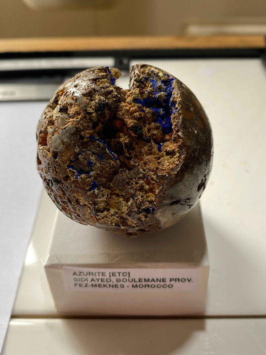 AZURITE [ETC] : SIDI AYED, BOULEMANE, FEZ-MEKNES, MOROCCO 141g. MF4972