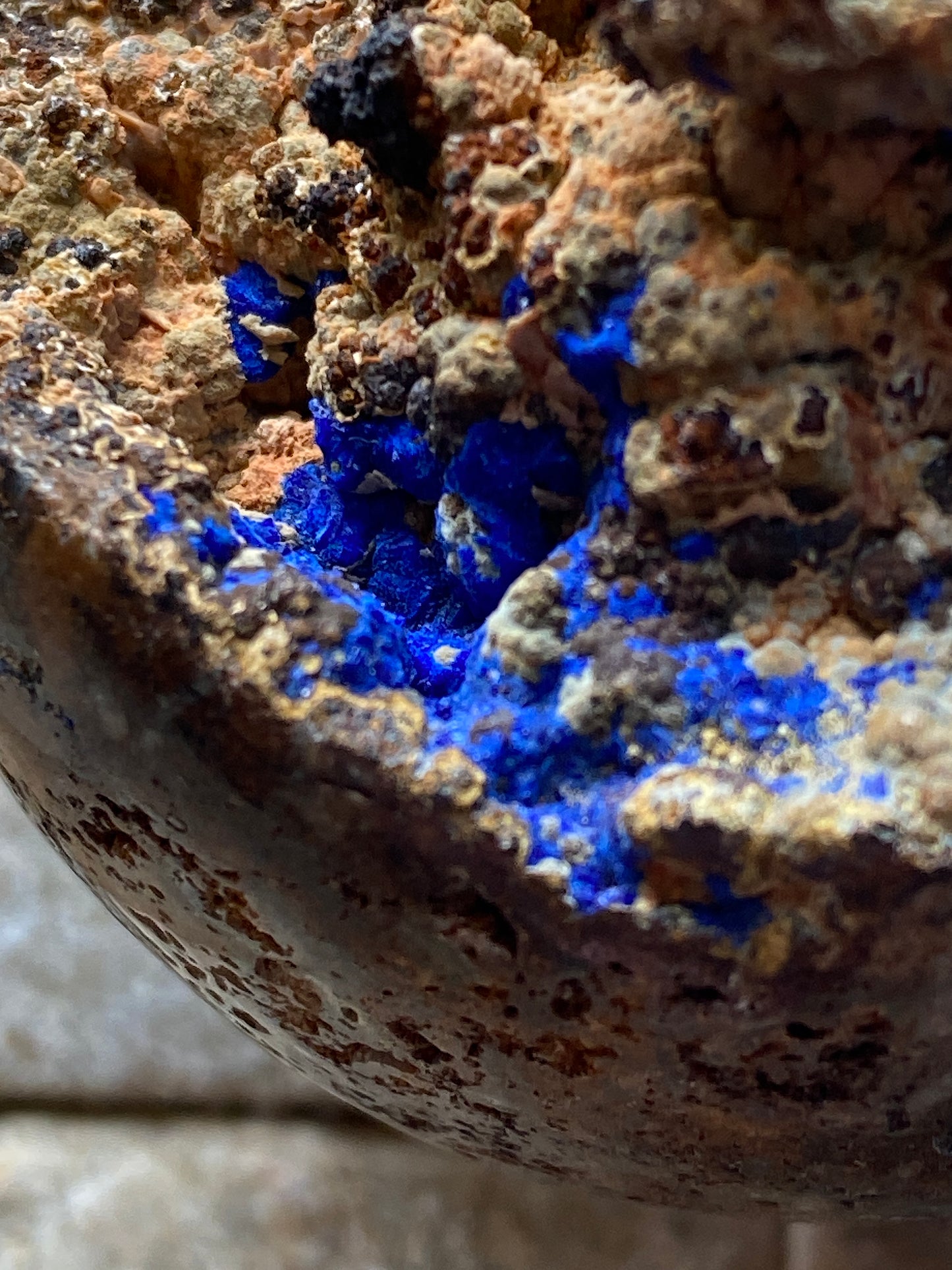AZURITE [ETC] : SIDI AYED, BOULEMANE, FEZ-MEKNES, MOROCCO 141g. MF4972
