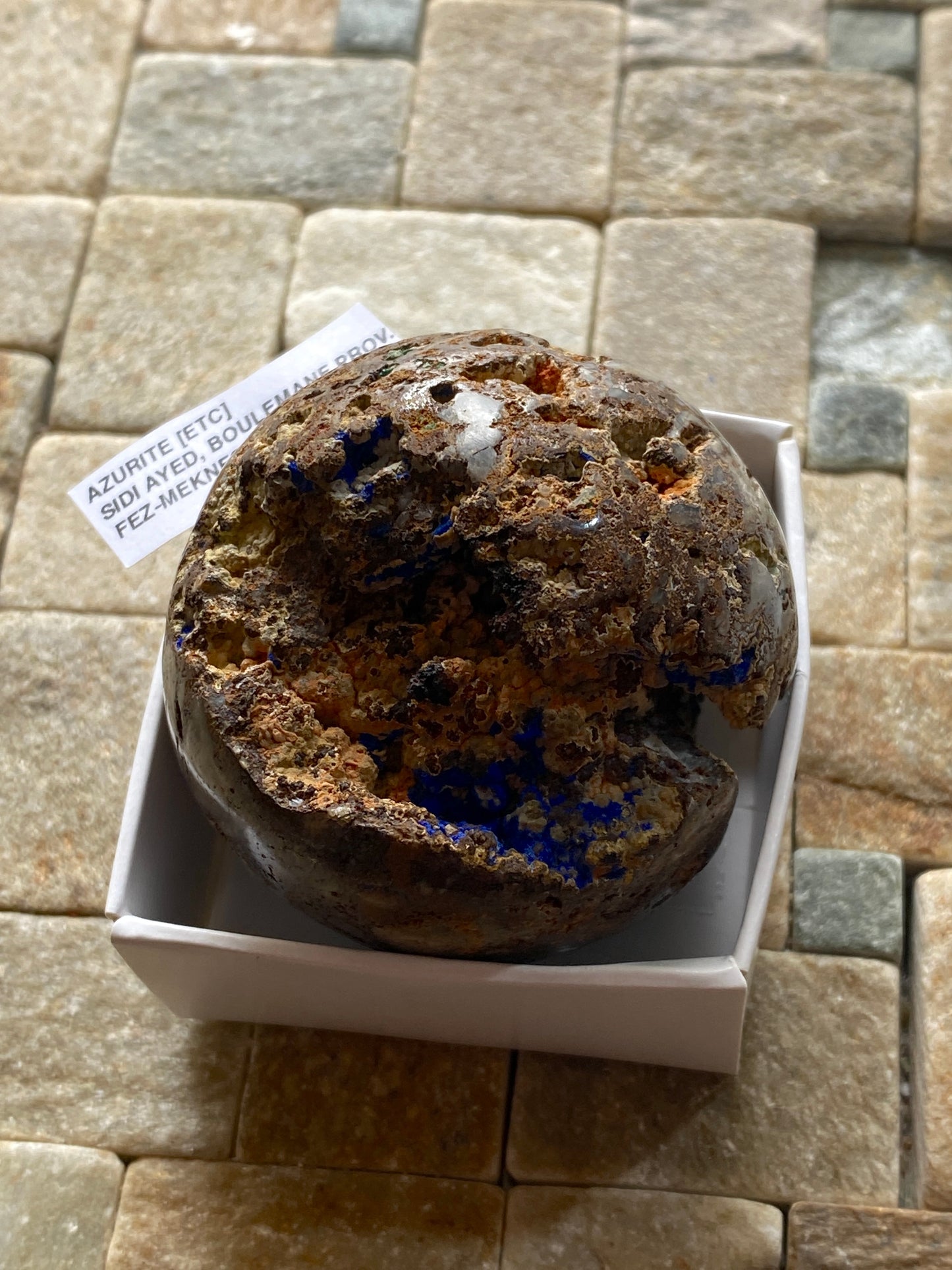 AZURITE [ETC] : SIDI AYED, BOULEMANE, FEZ-MEKNES, MOROCCO 141g. MF4972