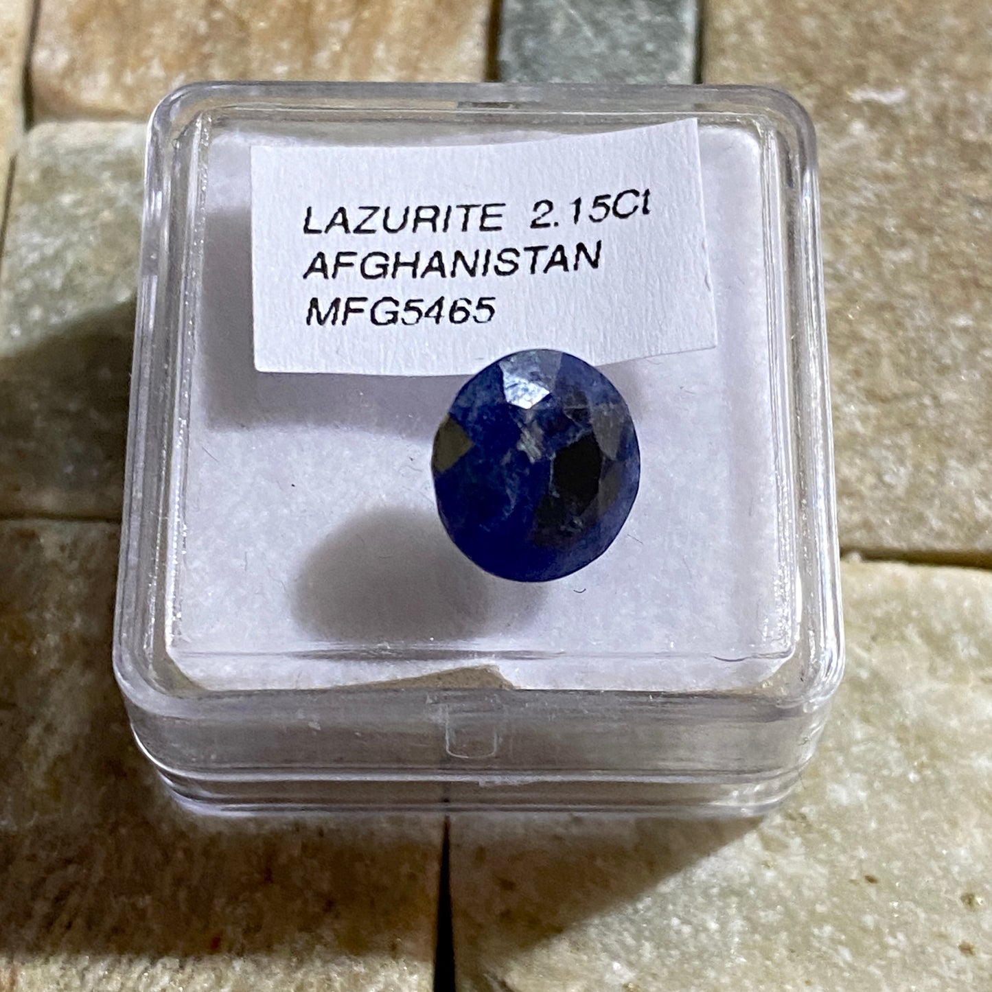 LAZURITE NATURAL GEMSTONE - LADJUAR MEDAN, AFGHANISTAN 2.15Ct MFG5465