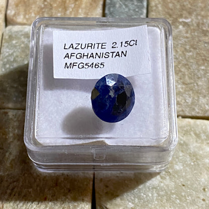 LAZURITE NATURAL GEMSTONE - LADJUAR MEDAN, AFGHANISTAN 2.15Ct MFG5465