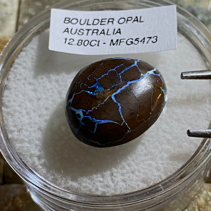 BOULDER OPAL NATURAL GEMSTONE - QUEENSLAND, AUSTRALIA 12.80Ct MFG5473