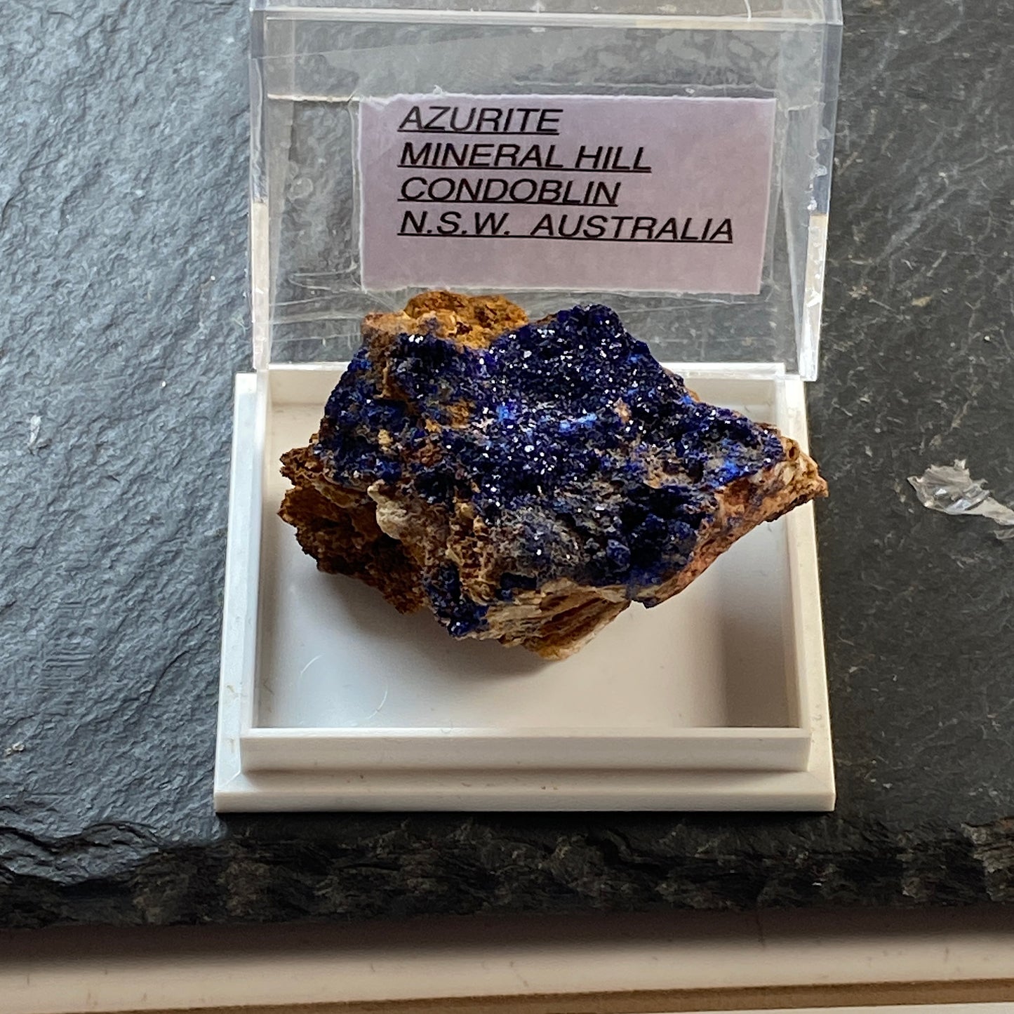 AZURITE FROM MINERAL HILL, CONDOBLIN, N.S.W., AUSTRALIA 14g MF1752