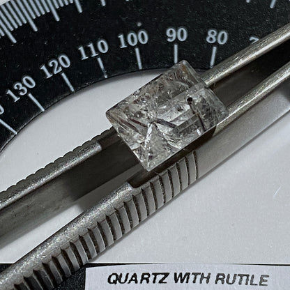 QUARTZ WITH RUTILE NATURAL GEMSTONE - PHUKET, THAILAND 3.29Ct MFG5469