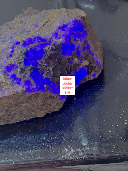 FLUORITE WITH SIDERITE : BOLTSBURN MINE, STANHOPE, CO DURHAM, ENGLAND 147g MF4975