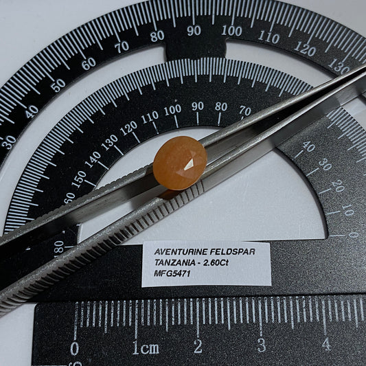 AVENTURINE FELDSPAR GEMSTONE -  ULUGURU MTS. TANZANIA. 2.60Ct MFG5471