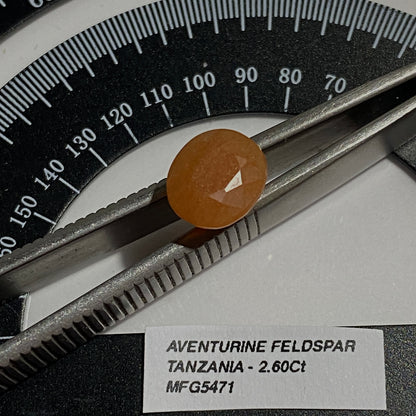 AVENTURINE FELDSPAR GEMSTONE -  ULUGURU MTS. TANZANIA. 2.60Ct MFG5471