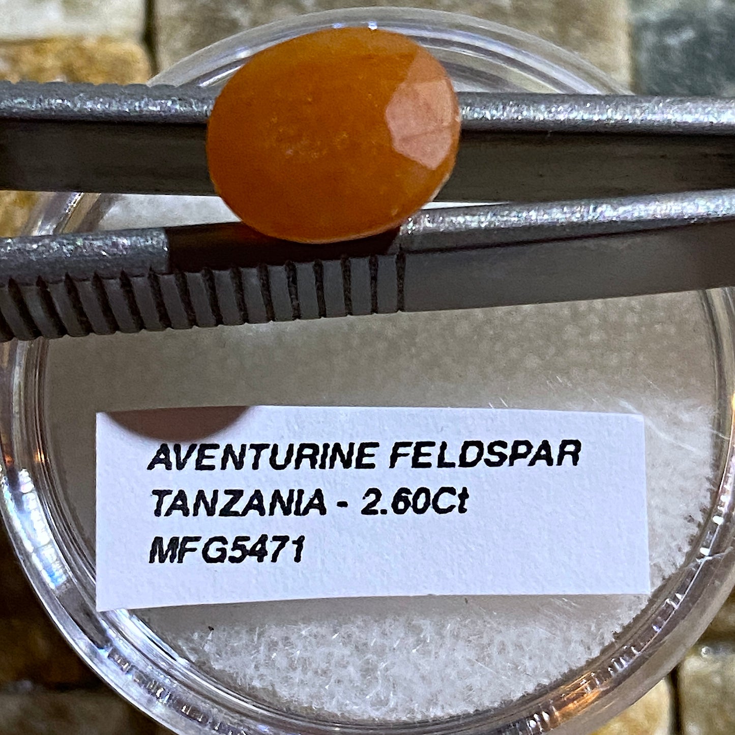 AVENTURINE FELDSPAR GEMSTONE -  ULUGURU MTS. TANZANIA. 2.60Ct MFG5471