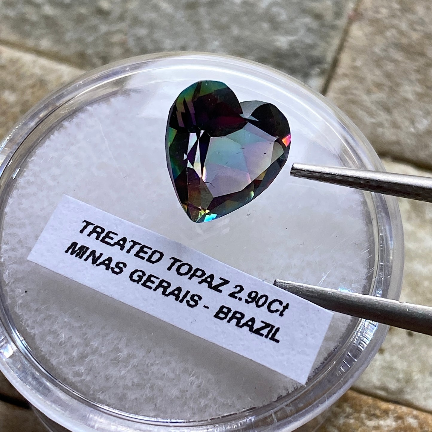 TOPAZ NATURAL GEMSTONE [TREATED] - MINAS GERAIS, BRAZIL 2.90Ct MFG5467