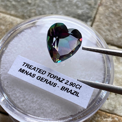 TOPAZ NATURAL GEMSTONE [TREATED] - MINAS GERAIS, BRAZIL 2.90Ct MFG5467