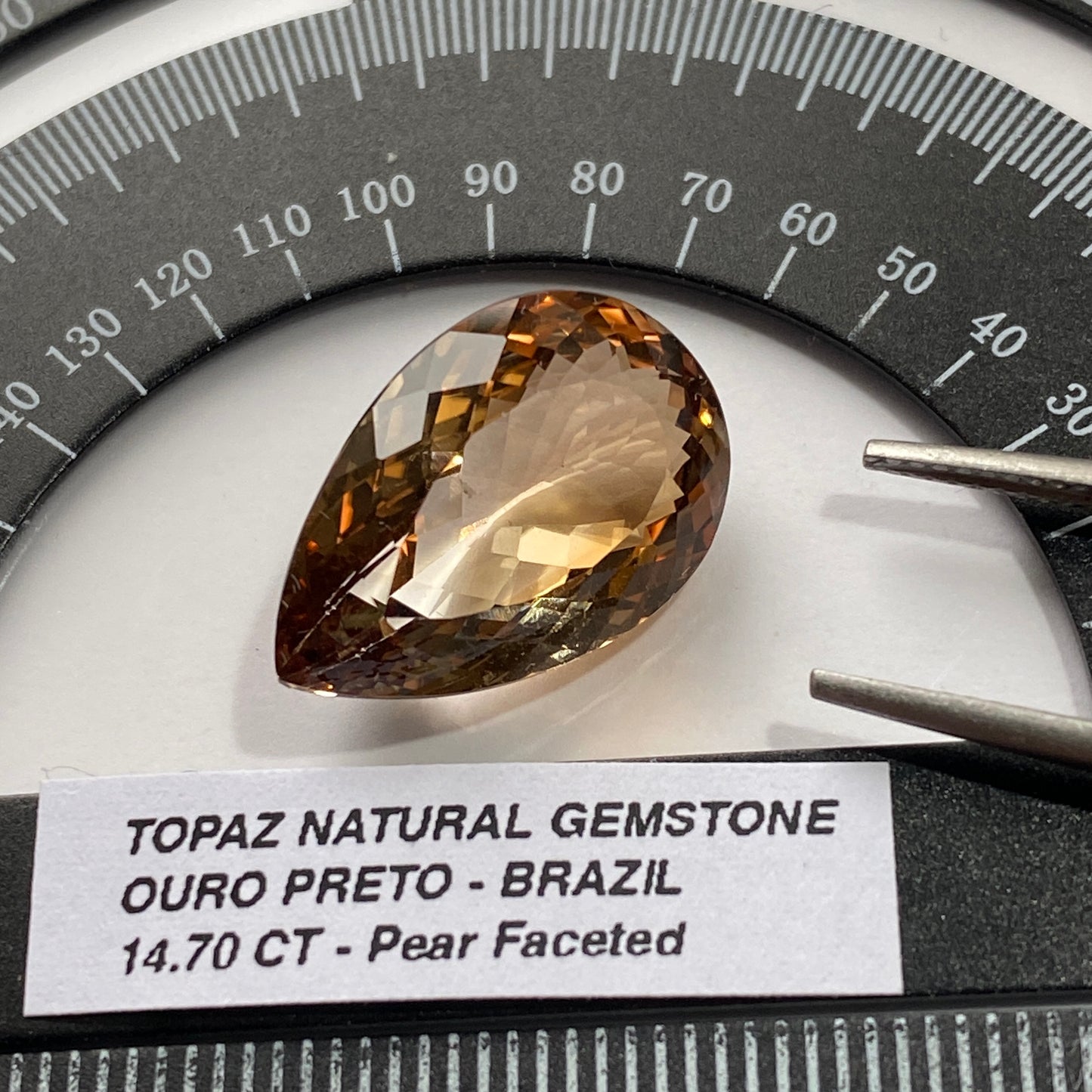 TOPAZ NATURAL GEMSTONE - OURO PRETO, MINAS GERAIS, BRAZIL 14.70Ct MFG1526