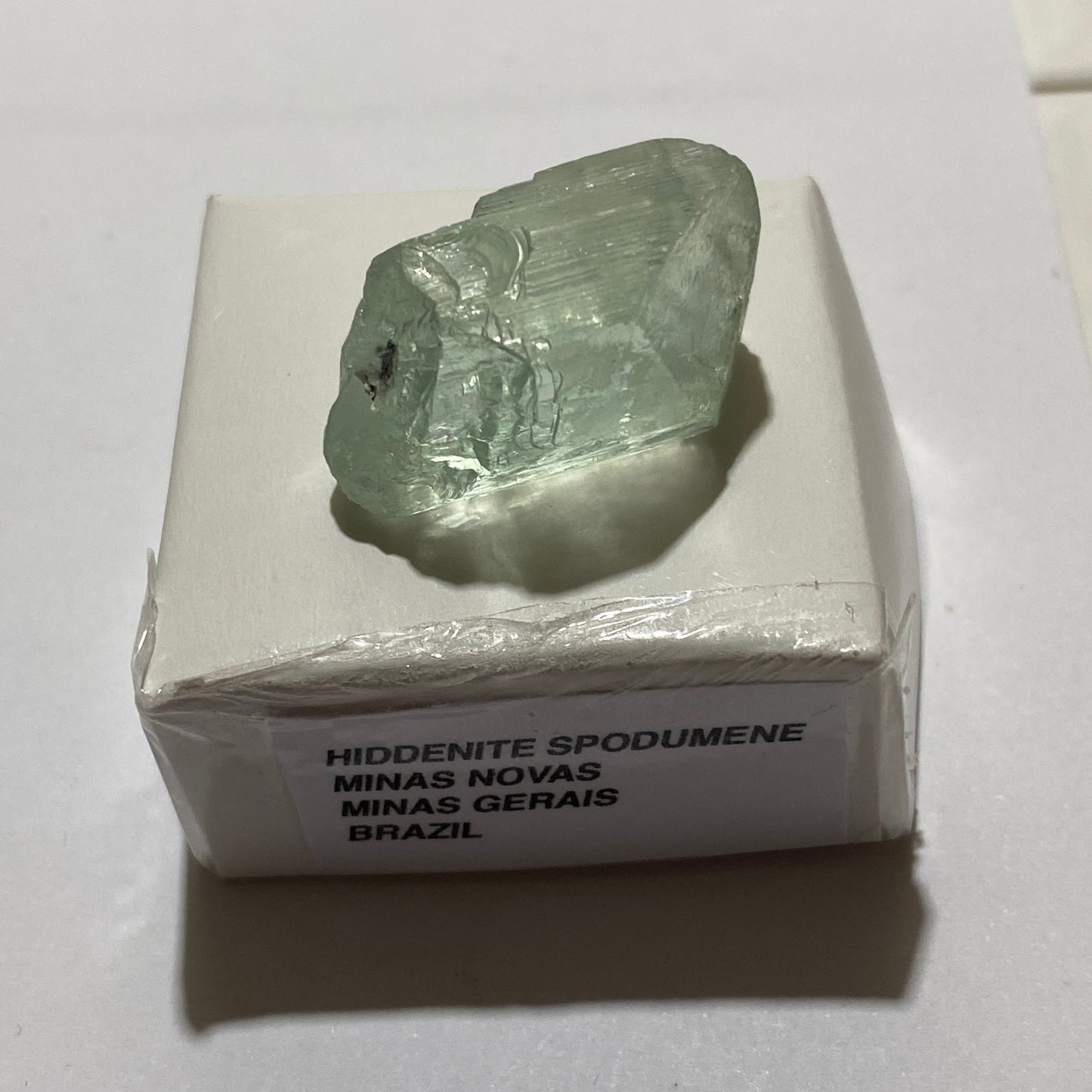 SPODUMENE HIDDENITE ROUGH GEMSTONE - MINAS NOVAS, MINAS GERAIS, BRAZIL 48Ct MFG5047