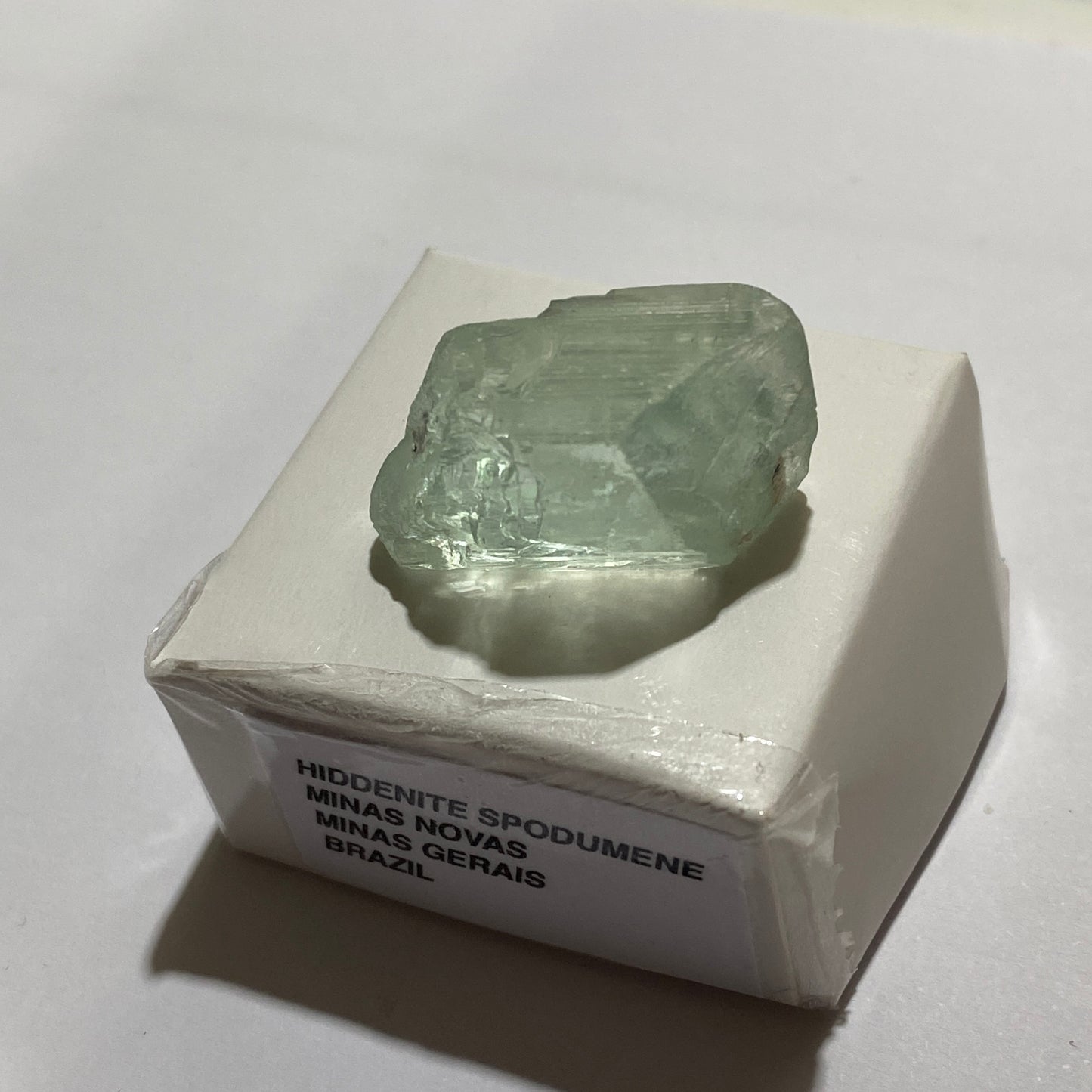 SPODUMENE HIDDENITE ROUGH GEMSTONE - MINAS NOVAS, MINAS GERAIS, BRAZIL 48Ct MFG5047