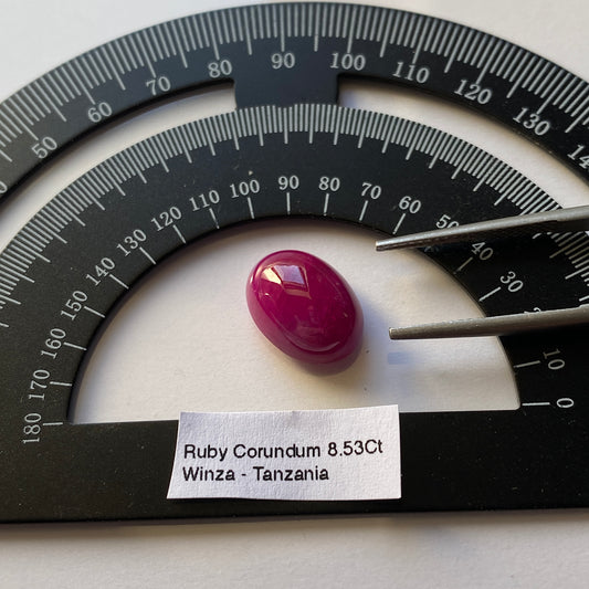 RUBY CORUNDUM NATURAL GEMSTONE - WINZA, TANZANIA. 8.53Ct MFG1620