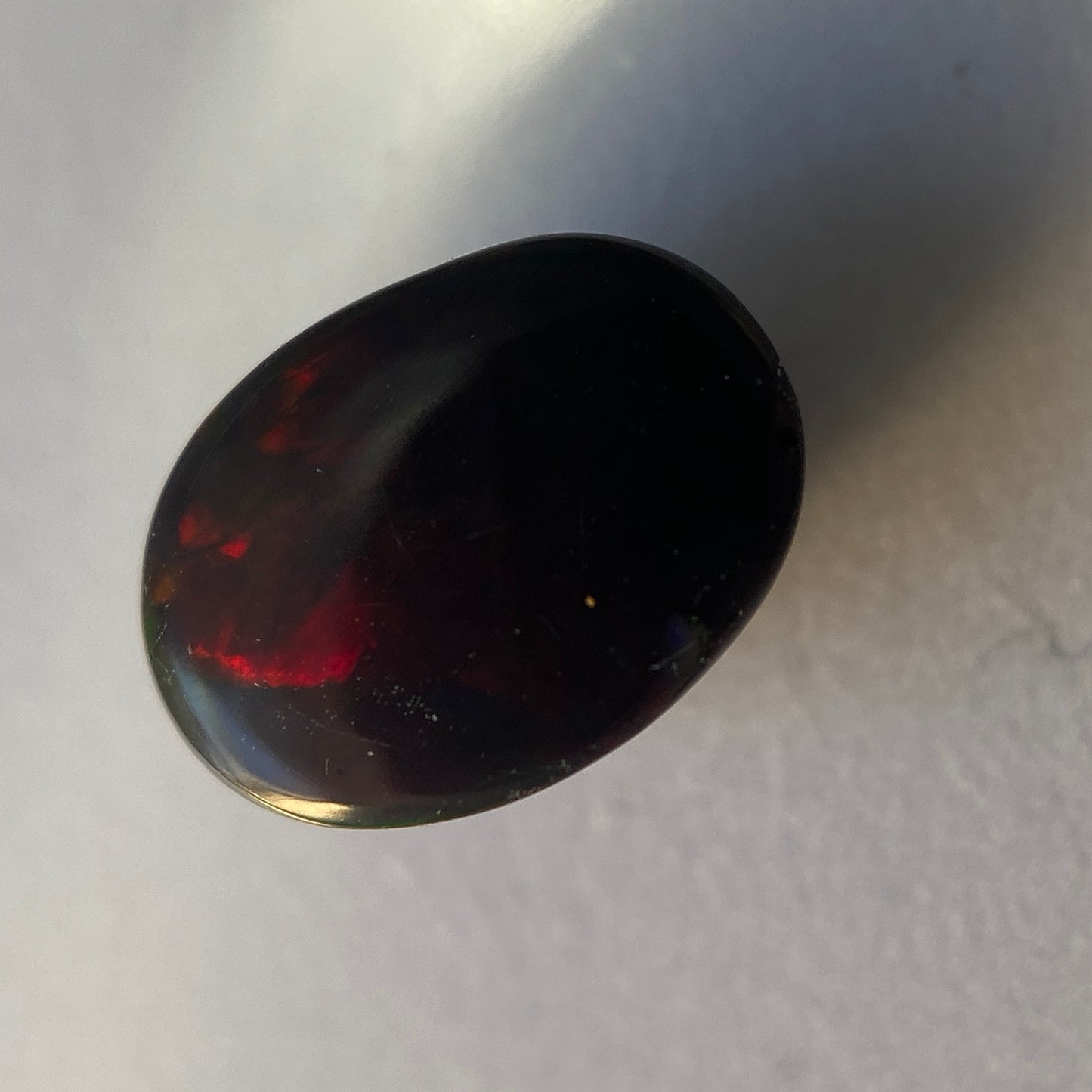 BLACK OPAL NATURAL GEMSTONE - VIRGIN VALLEY, NEVADA, U.S.A. 1.05Ct MFG1877