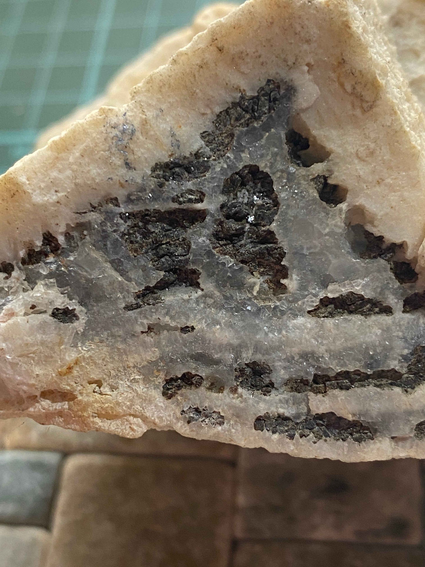 ORTHOCLASE FELDSPAR : WHEAL COATES, ST AGNES, CORNWALL, ENGLAND 458g MF5001