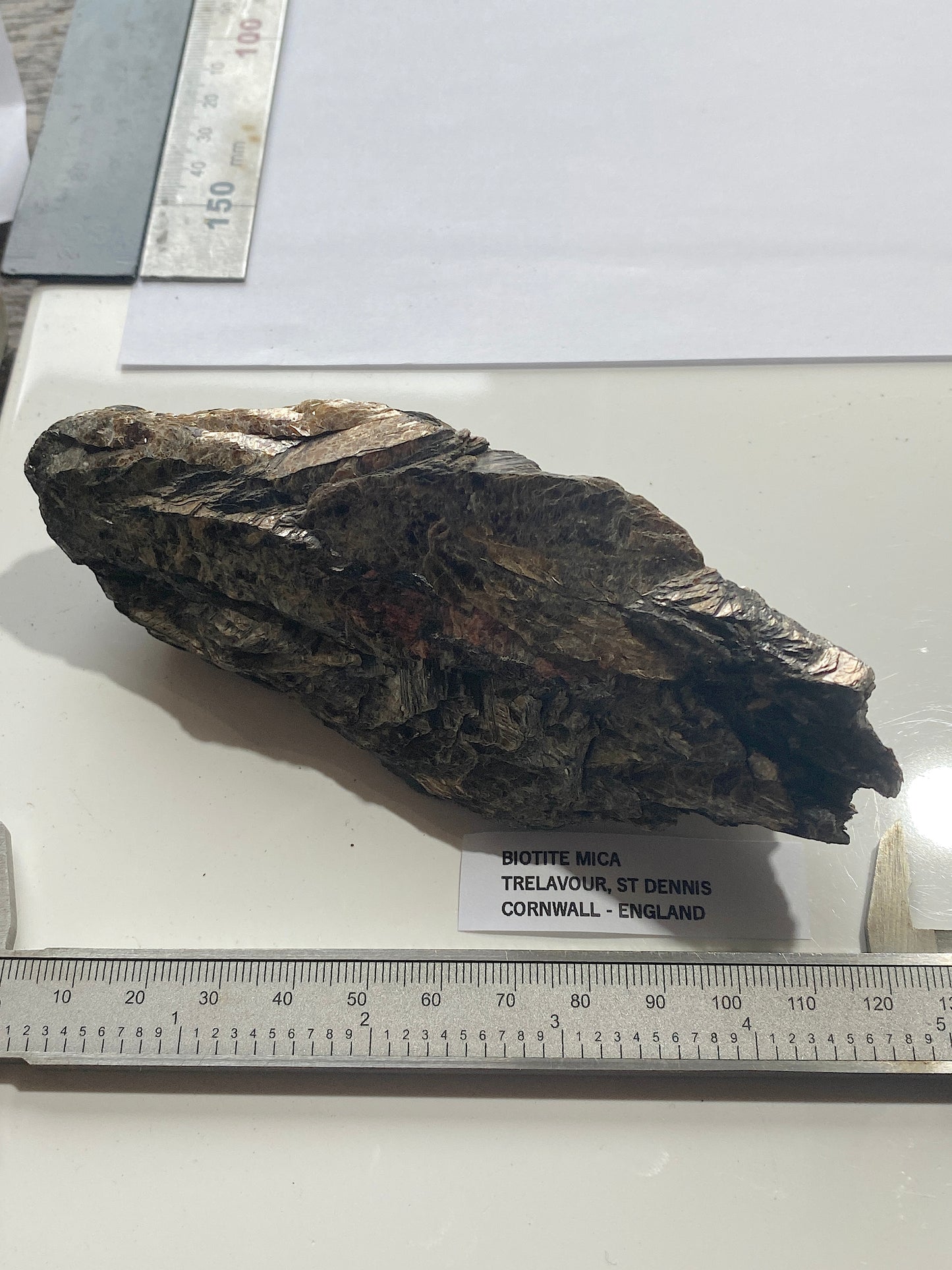 BIOTITE MICA : TRELAVOUR, ST DENNIS, CORNWALL, ENGLAND 283g MF5003