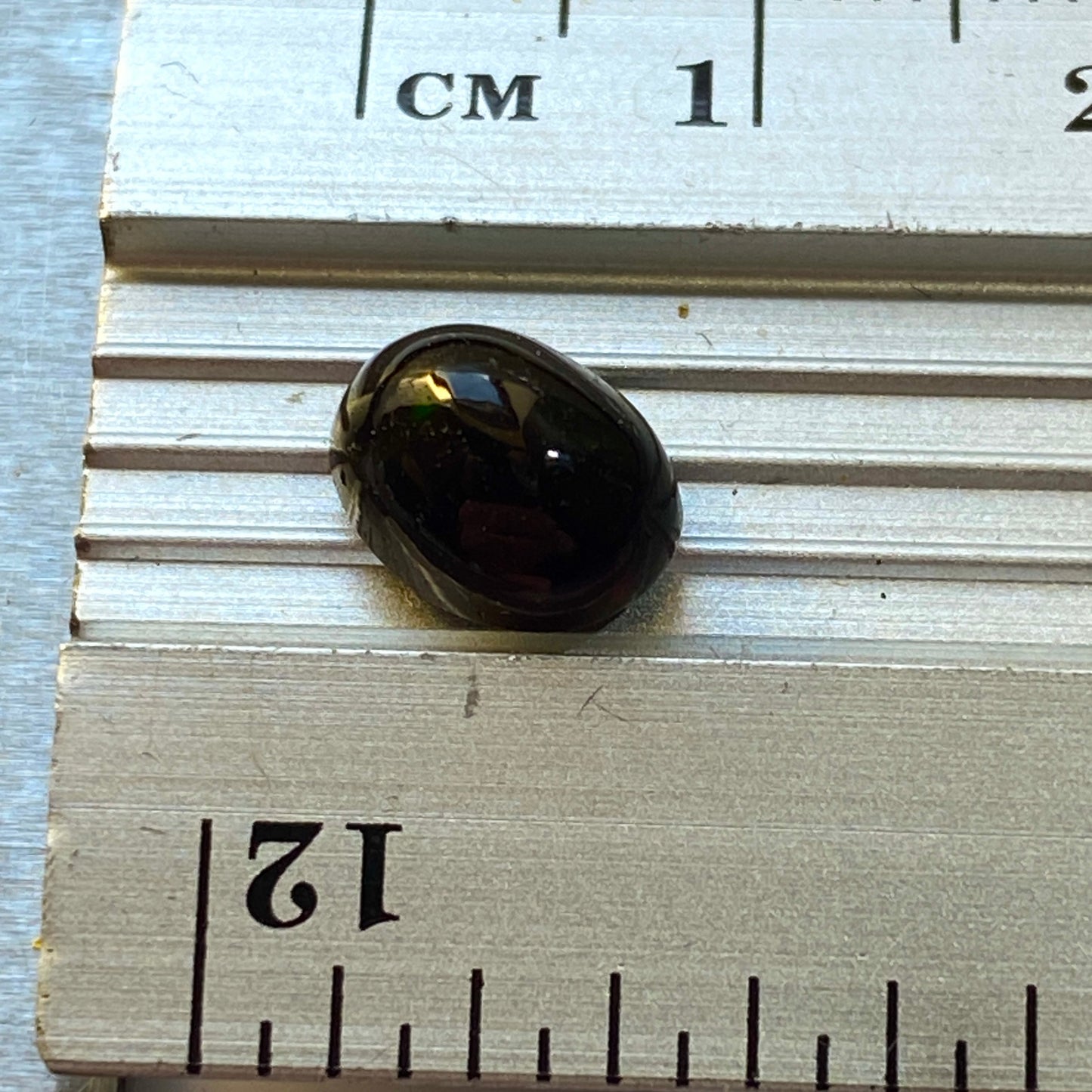 BLACK OPAL NATURAL GEMSTONE - VIRGIN VALLEY, NEVADA, U.S.A. 1.22Ct MFG1872