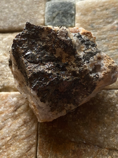 HEMIMORPHITE  x 2 : CWMYSTWYTH MINE, CEREDIGION, WALES. 47g MF4983