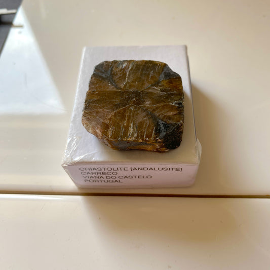 CHIASTOLITE ( ANDALUSITE) - CARRECO, VIANA DO CASTELO. PORTUGAL 28g. MF4376