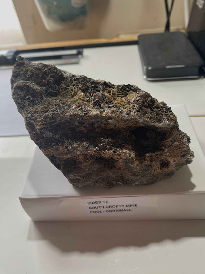 SIDERITE [ETC] : SOUTH CROFTYBMINE, POOL, CORNWALL, ENGALND 853g MF5005