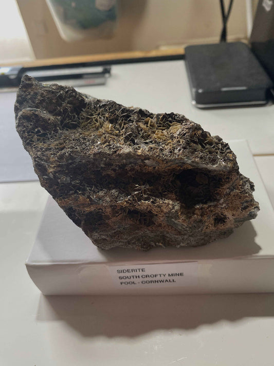 SIDERITE [ETC] : SOUTH CROFTYBMINE, POOL, CORNWALL, ENGALND 853g MF5005
