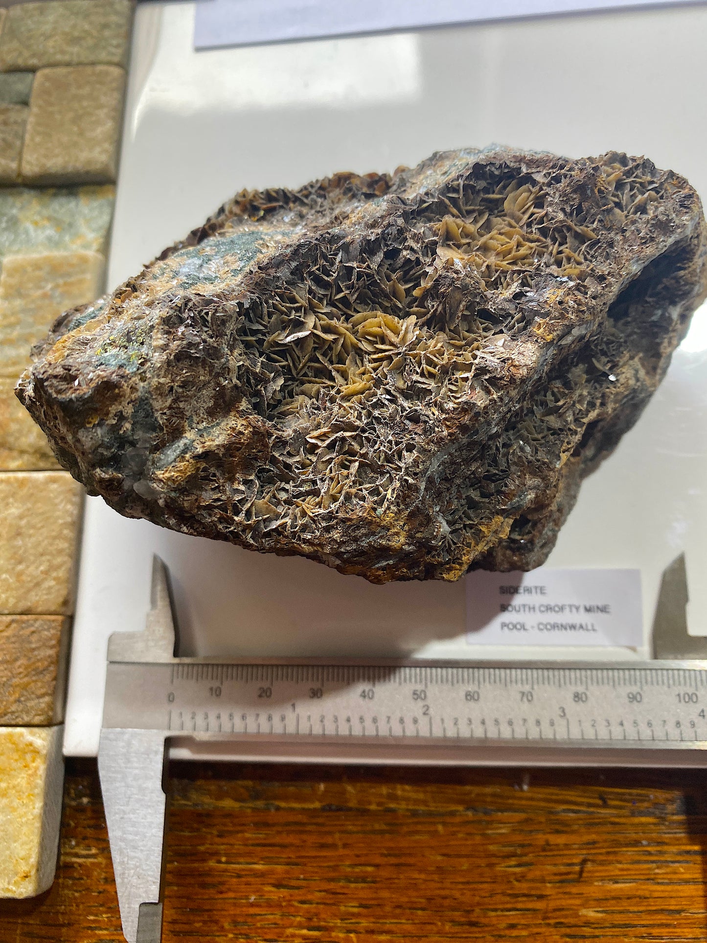 SIDERITE [ETC] : SOUTH CROFTYBMINE, POOL, CORNWALL, ENGALND 853g MF5005
