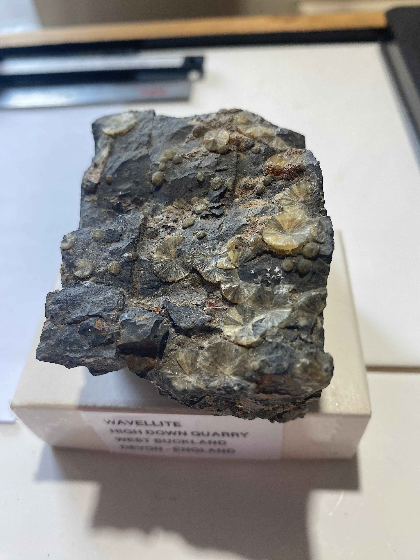 WAVELLITE : HIGH DOWN QUARRY, WEST BUCKLAND, DEVON, ENGLAND 180g MF5006