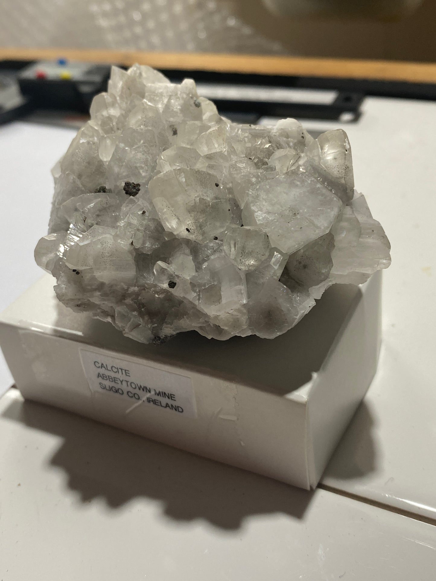 CALCITE : ABBEYTOWN MINE, BALLYSADARE, SLIGO COUNTY, IRELAND  220g MF4988