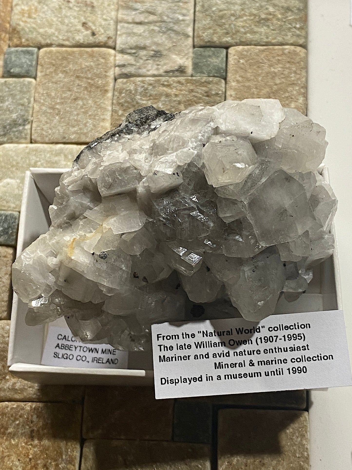 CALCITE : ABBEYTOWN MINE, BALLYSADARE, SLIGO COUNTY, IRELAND  220g MF4988