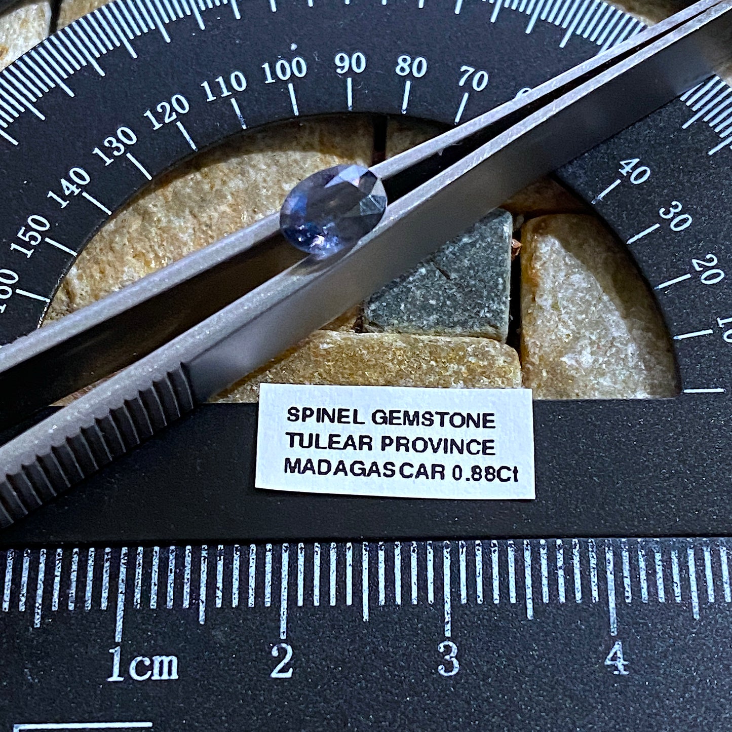 BLUE SPINEL RARE  NATURAL GEMSTONE - TULEAR, MADAGASCAR 0.88Ct MFG1589