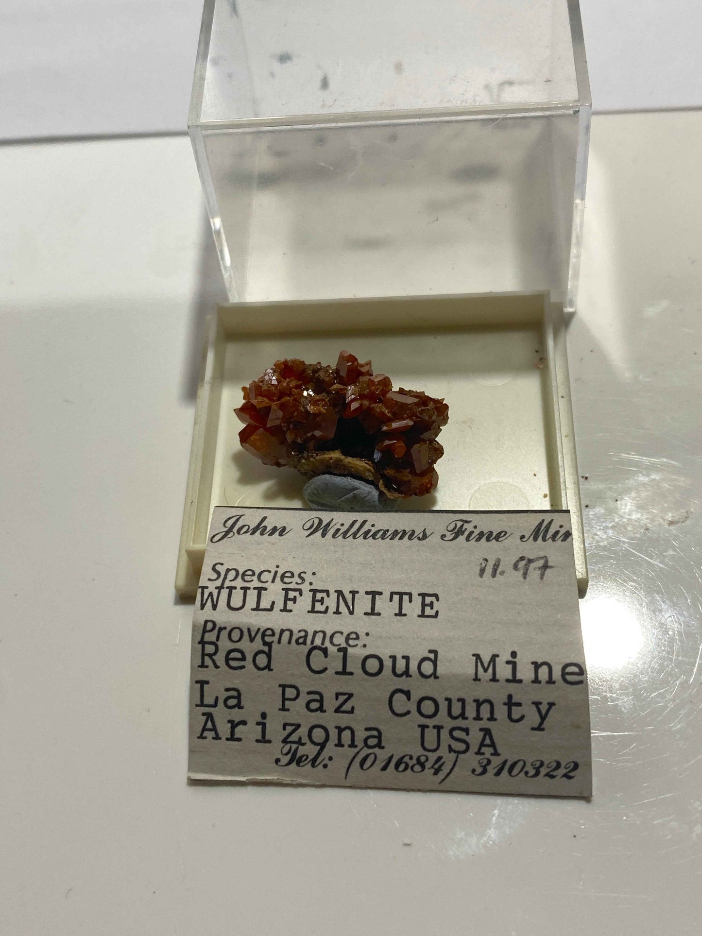 WULFENITE : RED CLOUD MINE, LA PAZ COUNTY, ARIZONA, U.S.A.  MF4991
