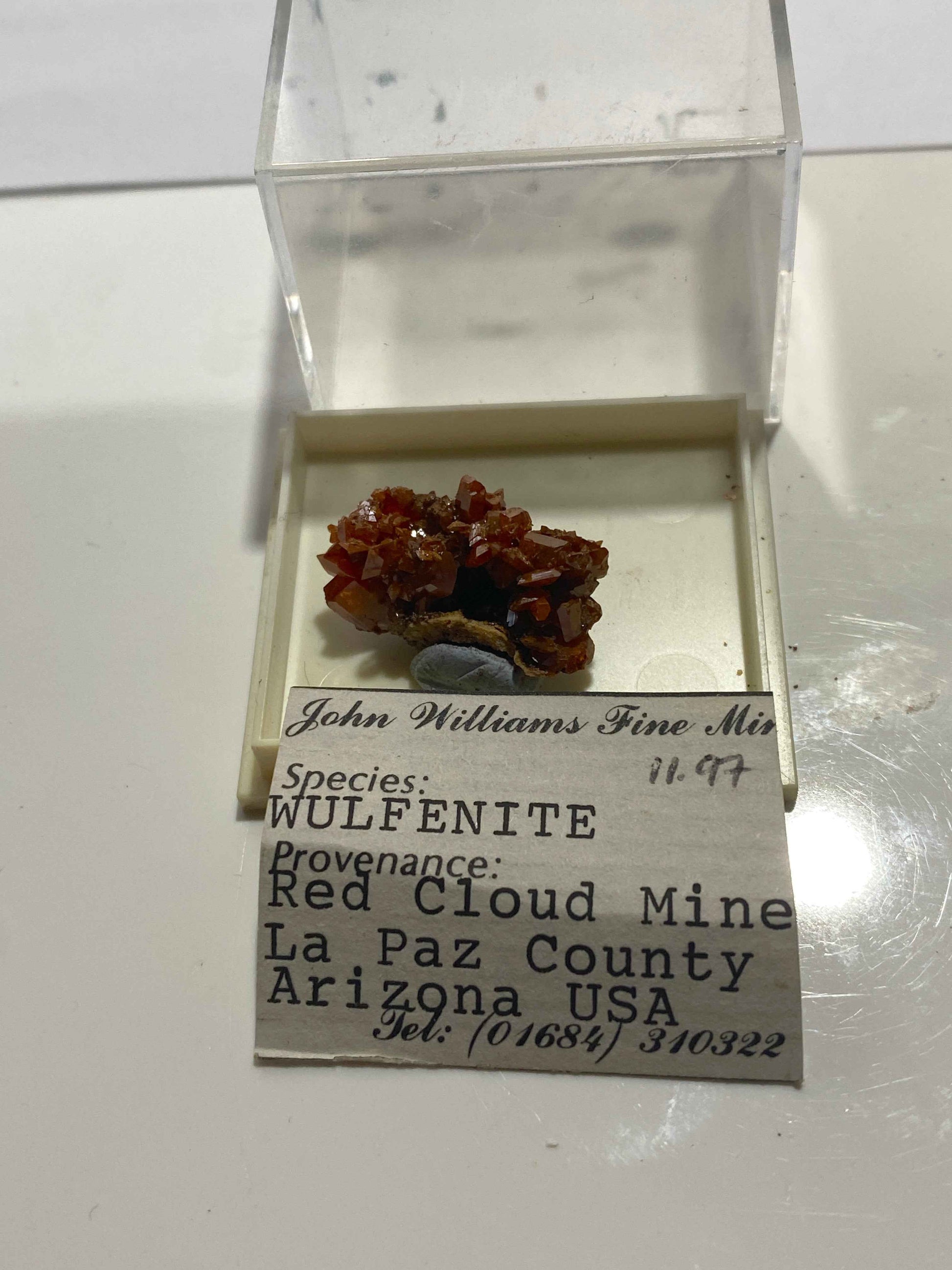 WULFENITE : RED CLOUD MINE, LA PAZ COUNTY, ARIZONA, U.S.A.  MF4991