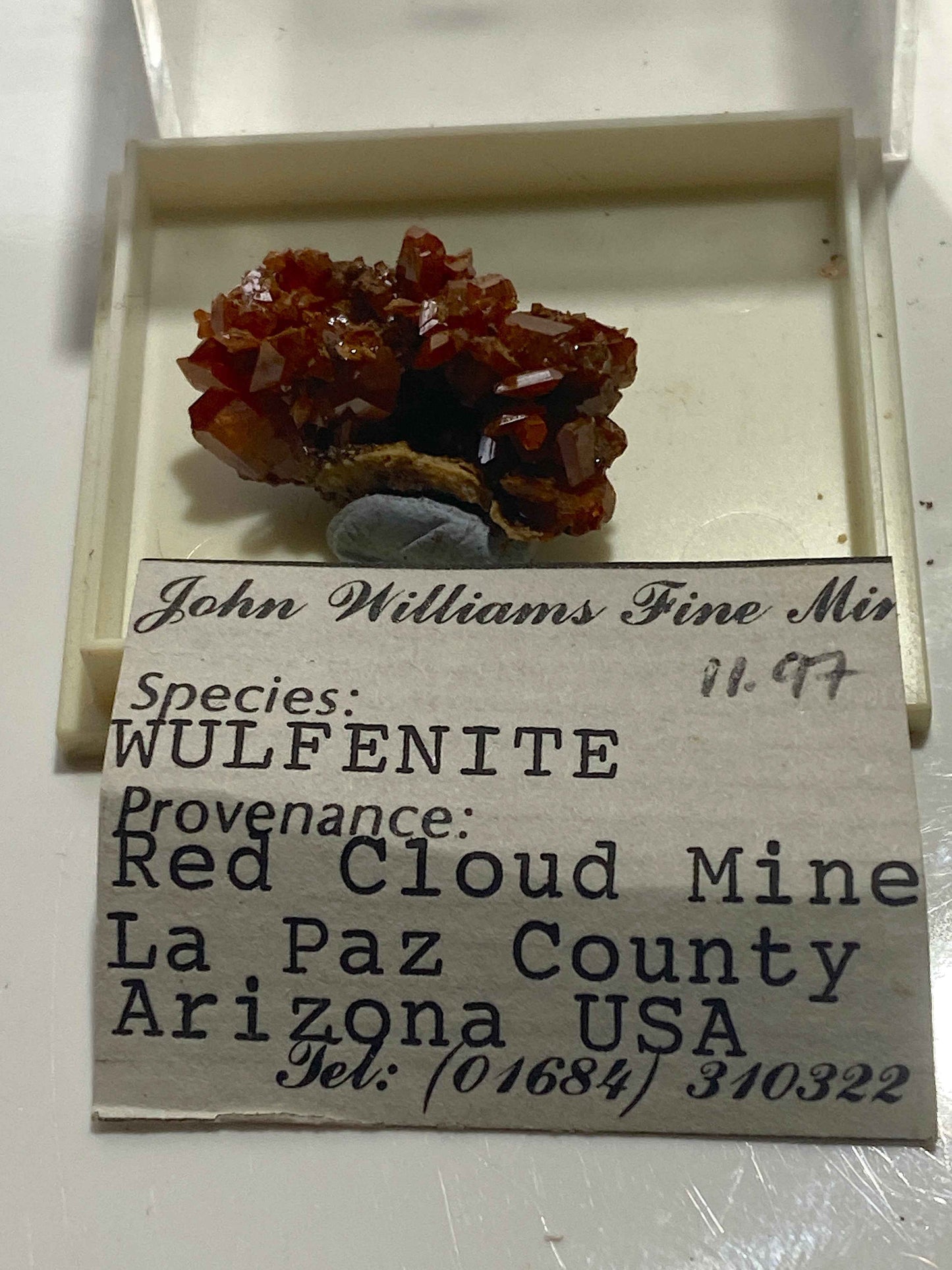 WULFENITE : RED CLOUD MINE, LA PAZ COUNTY, ARIZONA, U.S.A.  MF4991