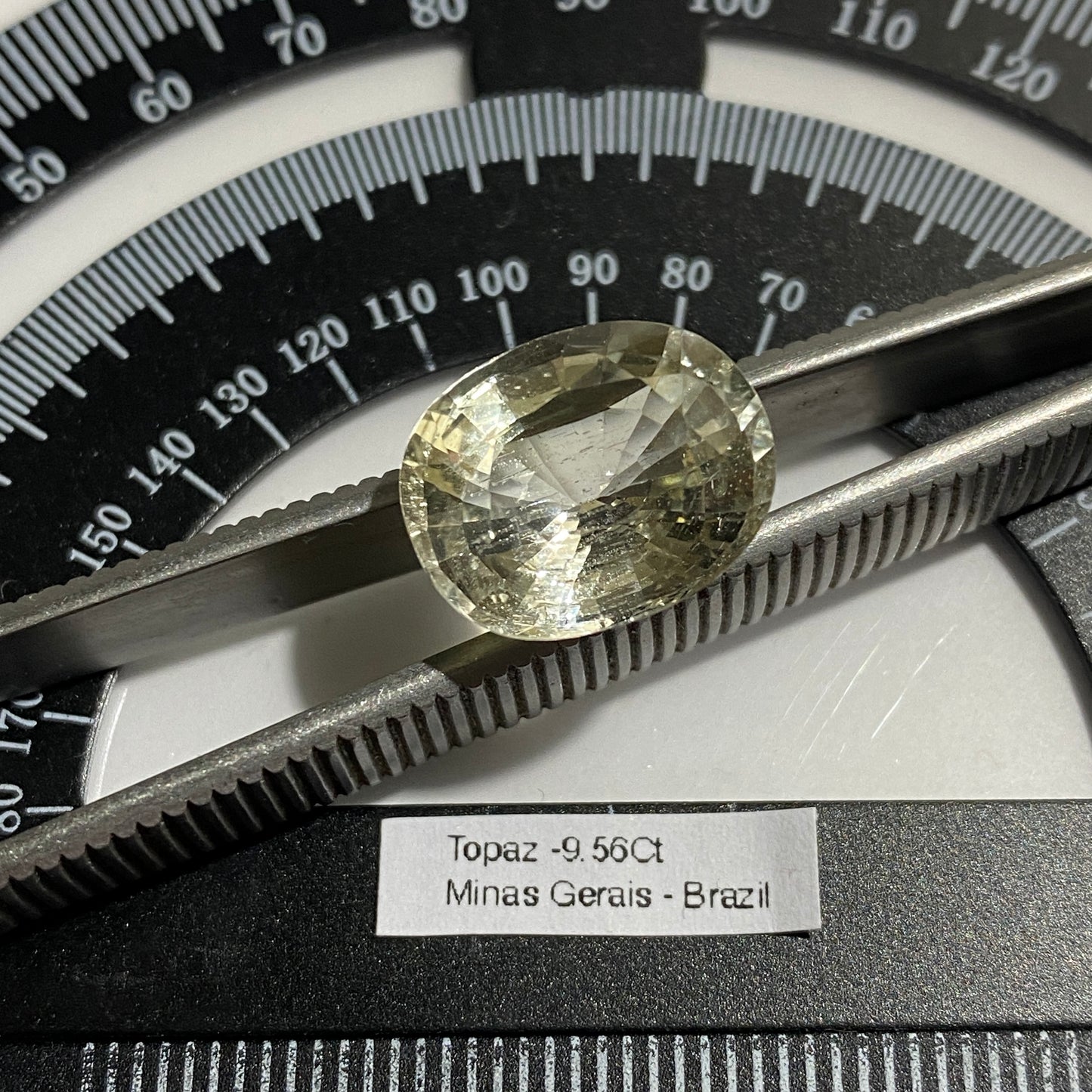 TOPAZ NATURAL GEMSTONE - OURO PRETO, MINAS GERAIS, BRAZIL LARGE 9.56Ct MFG1940