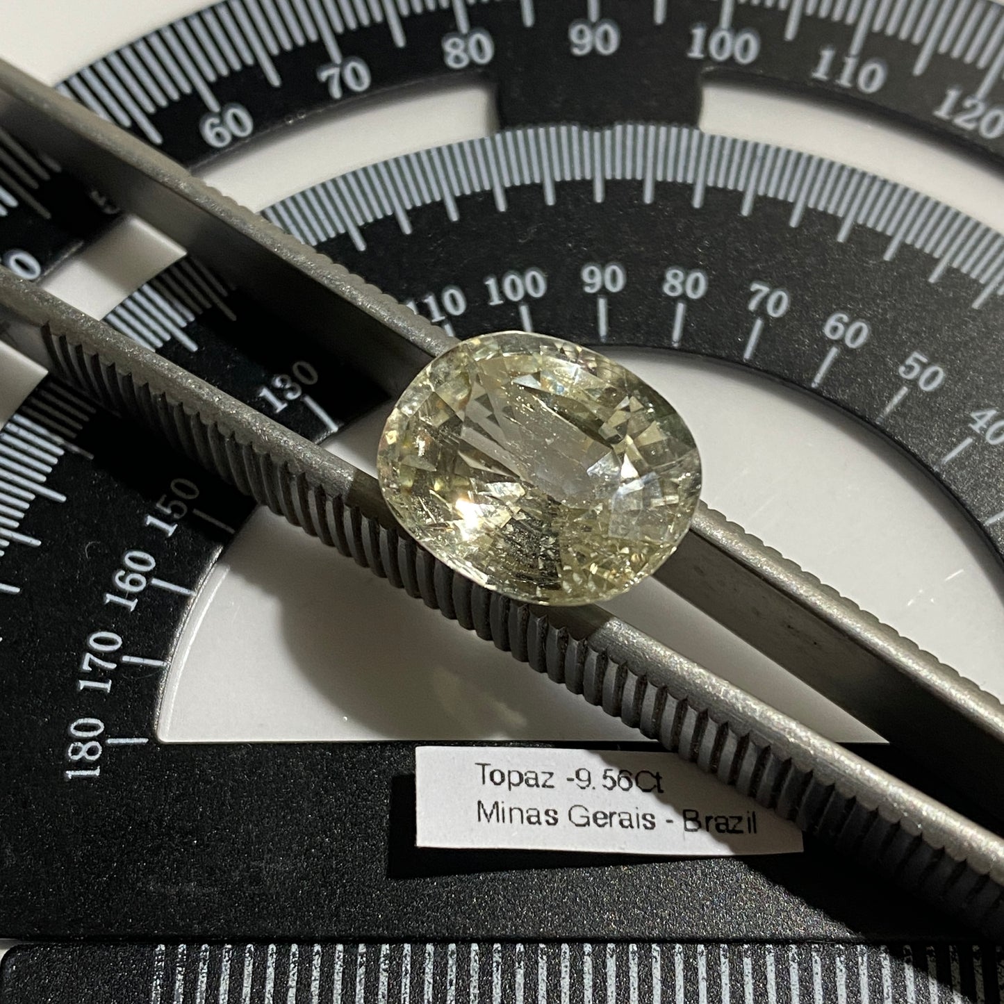 TOPAZ NATURAL GEMSTONE - OURO PRETO, MINAS GERAIS, BRAZIL LARGE 9.56Ct MFG1940