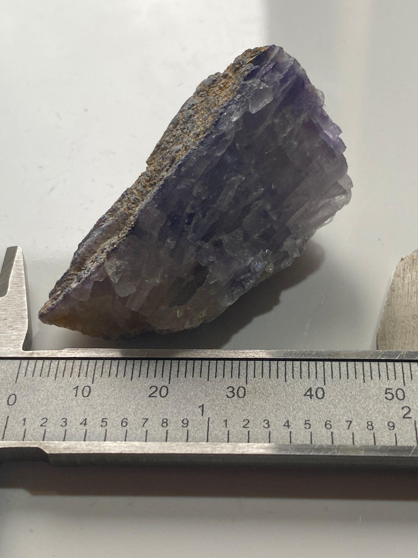 FLUORITE "BLUE JOHN":  OLD TOR MINE, CASTLETON, DERBYSHIRE   40g   MF4993