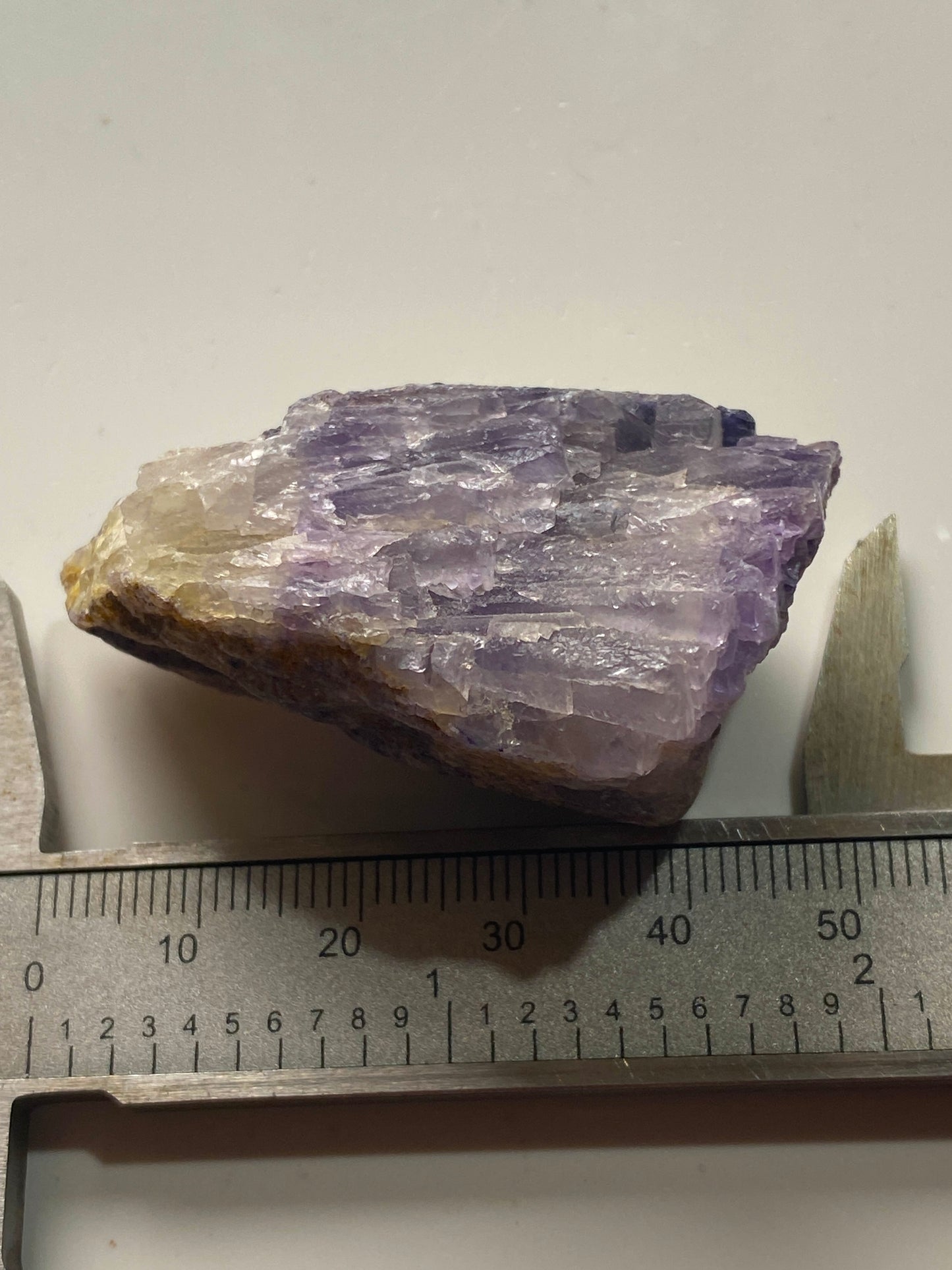 FLUORITE "BLUE JOHN":  OLD TOR MINE, CASTLETON, DERBYSHIRE   40g   MF4993