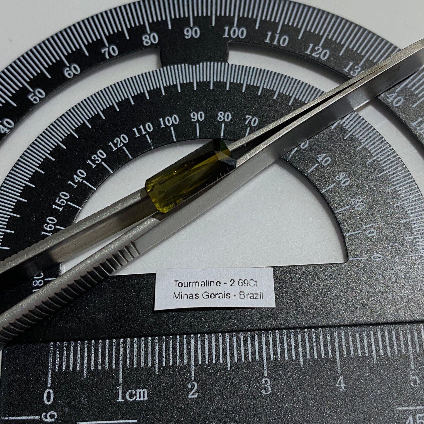 TOURMALINE NATURAL GEMSTONE - CURVELO, MINAS GERAIS, BRAZIL : 2.69Ct MFG1539