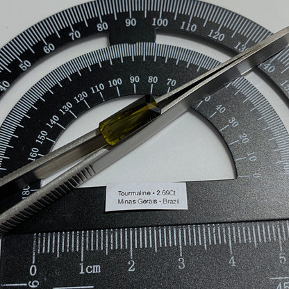 TOURMALINE NATURAL GEMSTONE - CURVELO, MINAS GERAIS, BRAZIL : 2.69Ct MFG1539