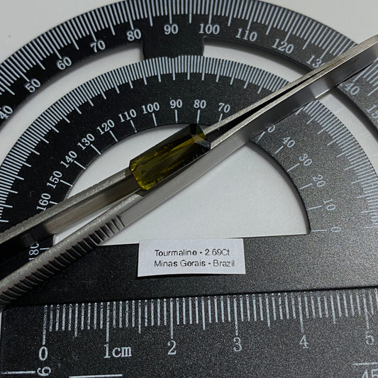 TOURMALINE NATURAL GEMSTONE - CURVELO, MINAS GERAIS, BRAZIL : 2.69Ct MFG1539