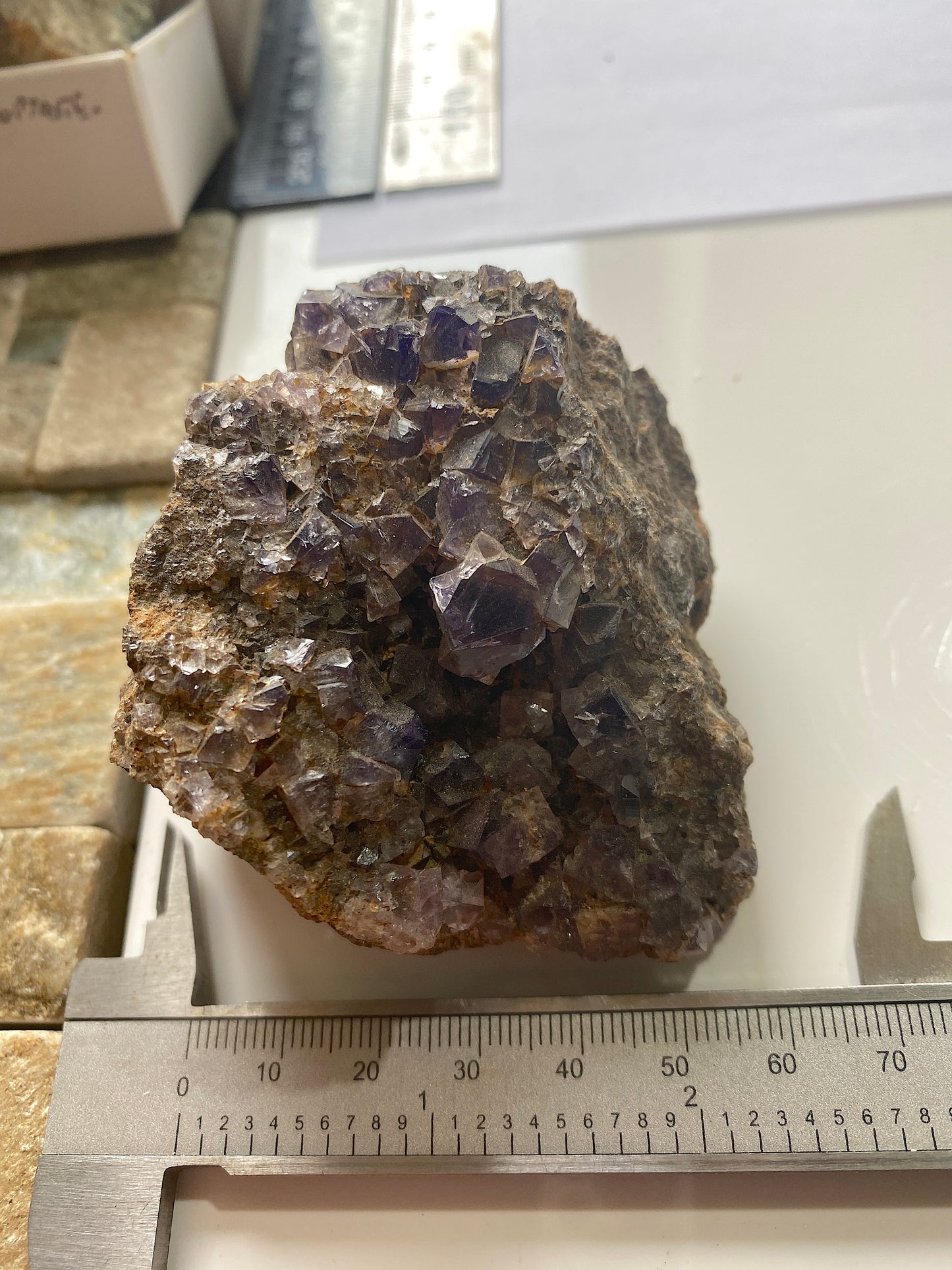 FLUORITE : ALLENHEADS MINE, ALLENDALE, NORTHUMBERLAND, ENGLAND 223g MF4995