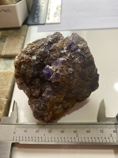 FLUORITE : ALLENHEADS MINE, ALLENDALE, NORTHUMBERLAND, ENGLAND 223g MF4995
